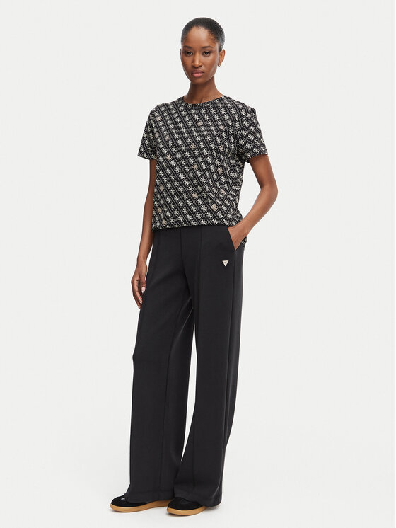 Guess Guess Футболка V5BI14 I3Z14 Чорний Regular Fit