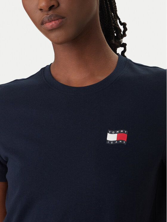 Tommy Jeans Tommy Jeans Camiseta Wavy Flag DW0DW22274 Azul marino Regular Fit