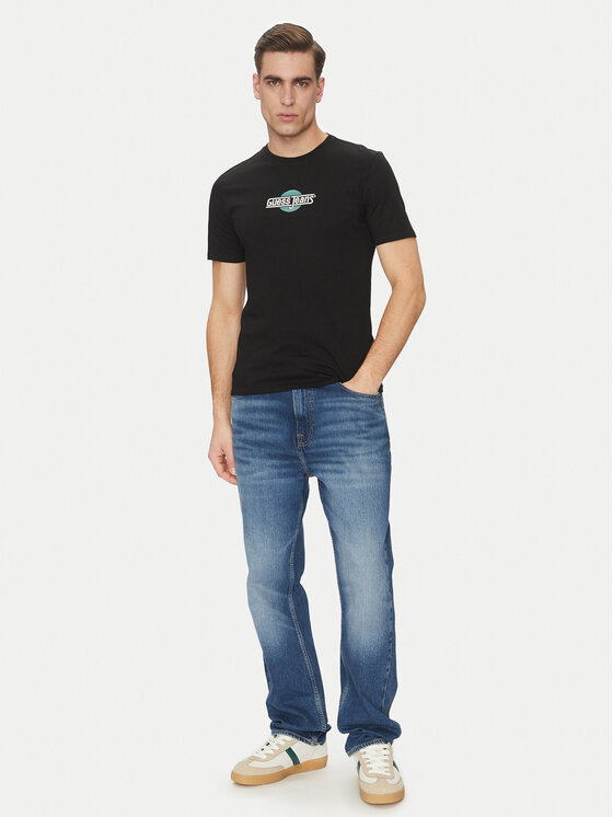 Guess Jeans Guess Jeans Футболка M5GI23 K8HM0 Чорний Slim Fit