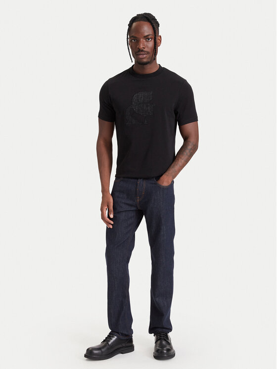 KARL LAGERFELD KARL LAGERFELD Camiseta 755041 564236 Negro Regular Fit