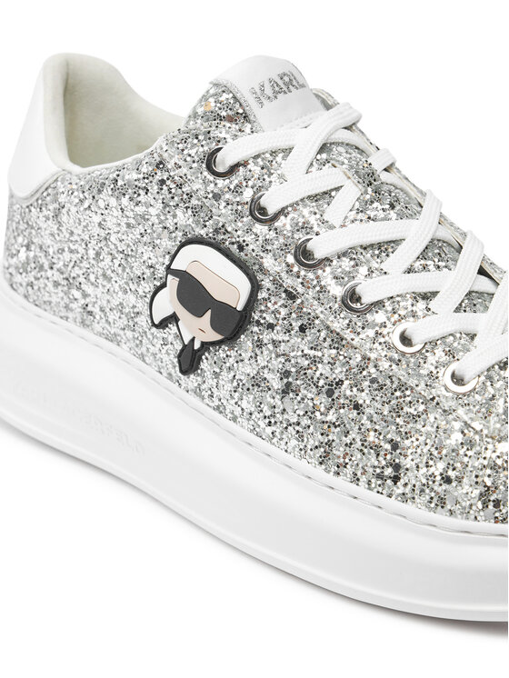 KARL LAGERFELD Sneakersy KARL LAGERFELD KL62573N Srebrny