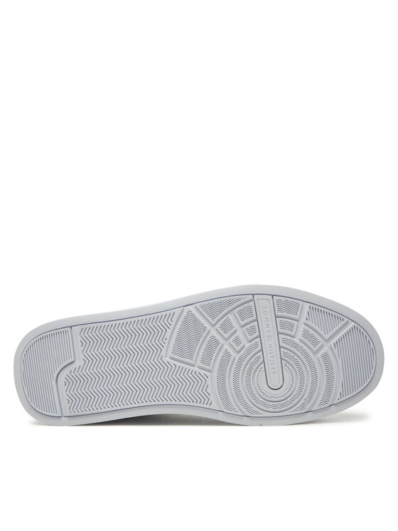 Tommy Hilfiger Laisvalaikio batai Tommy Hilfiger Th Court Lth Detail Ess FM0FM05367 Balta