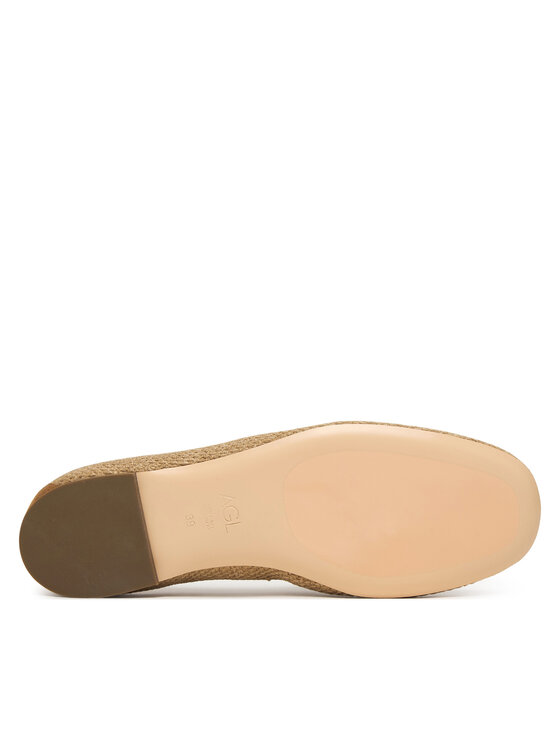 AGL Сліпери AGL Sheryl Raffia D834054PCK7875G740 Бежевий