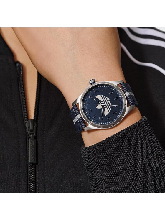 adidas Originals Годинник adidas Originals Code Four Watch AOSY23041 Срібний