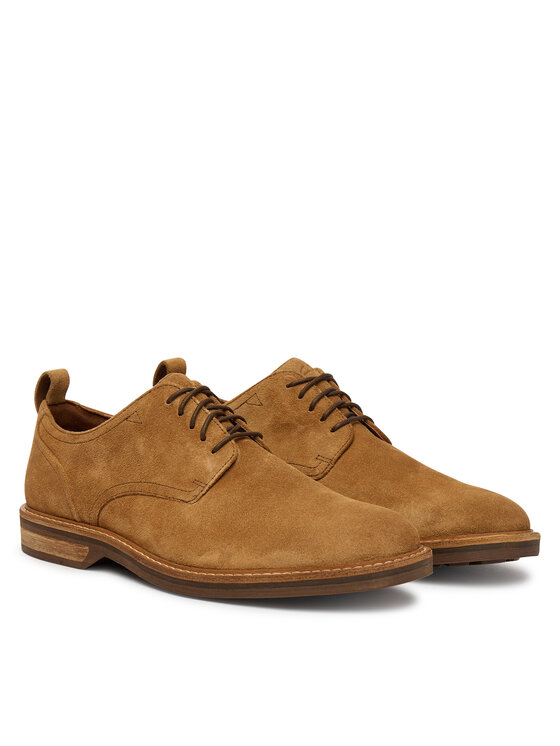 Clarks Туфлі Clarks Aldwin Lace 26186448 Коричневий