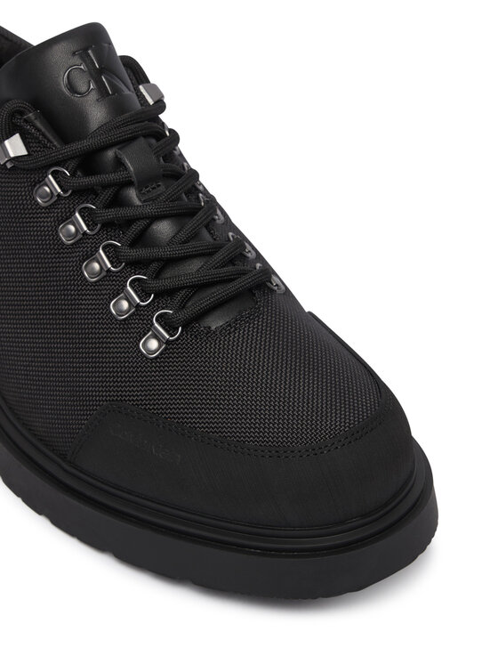 Calvin Klein Pantofi Calvin Klein Combat Hiking Shoe Mix Mat Wl HM0HM02248 Negru