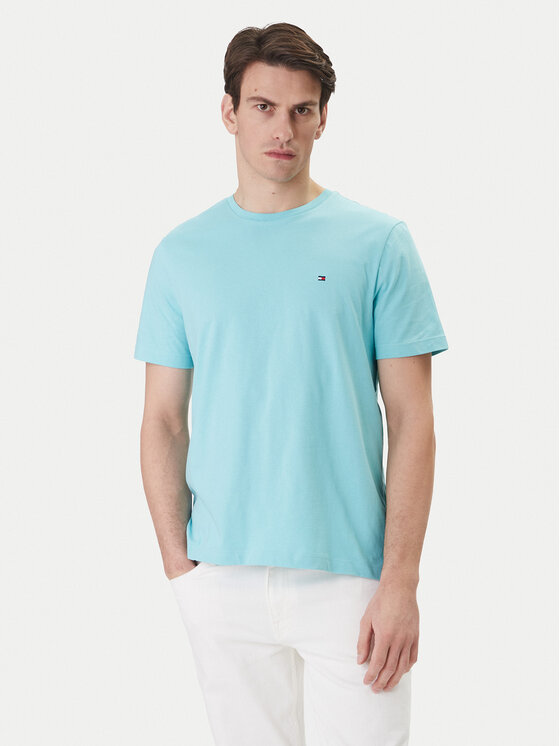 Tommy Hilfiger Tommy Hilfiger Camiseta Ess Seasonal MW0MW39995 Turquesa Regular Fit