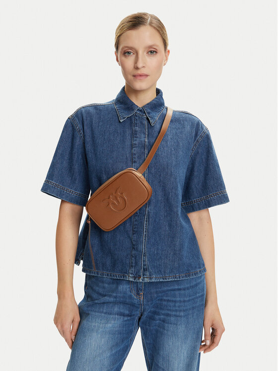 PINKO Torebka PINKO Pelle Bottalata AI 25-26 PCPL 105354 A29Q Brązowy
