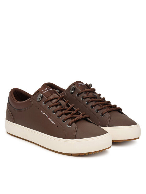 Tommy Hilfiger Сникърси Tommy Hilfiger Harlem Lth Vulc Cleat Winter FM0FM05950 Кафяв
