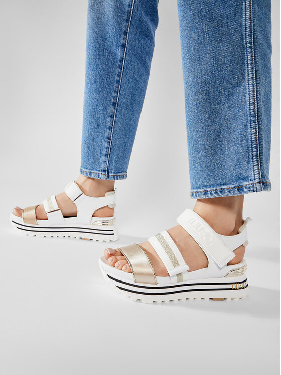 Liu Jo Basutės Liu Jo Maxi Wonder Sandal 7 BA1073 EX110 Balta