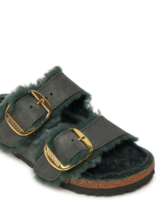 Birkenstock Чехли Birkenstock Arizona Bb Shearling Leoi 1028070 Зелен