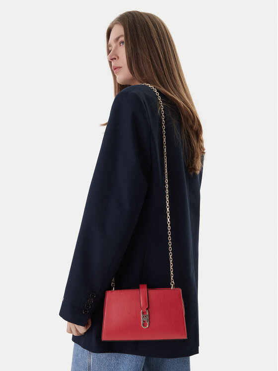 Tommy Hilfiger Bolso Tommy Hilfiger Th Libre Chain Crossover AW0AW18614 Rojo