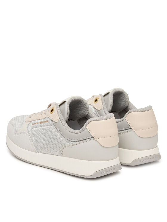 Tommy Hilfiger Laisvalaikio batai Tommy Hilfiger Th Retro Runner FW0FW09690 Šviesiai pilka