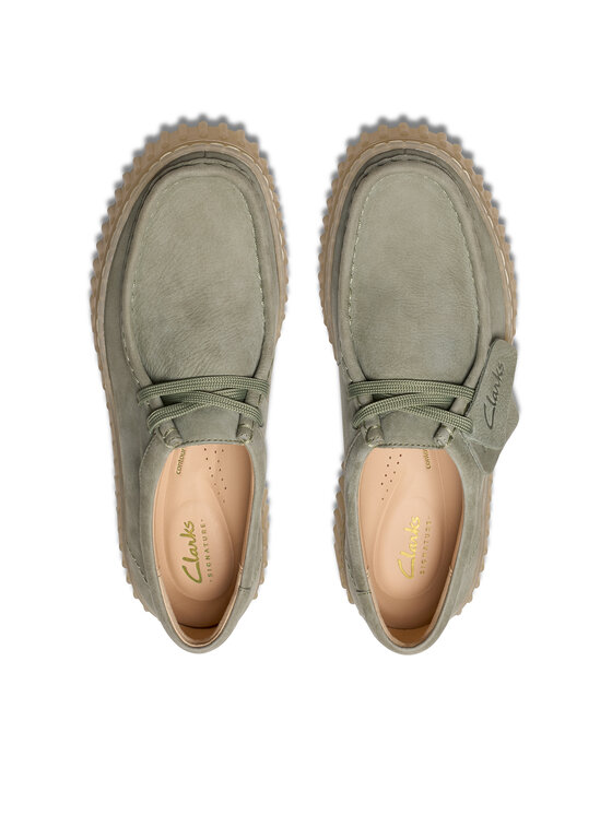 Clarks Poltopánky Clarks Torhill Bee 26181190 Zelená