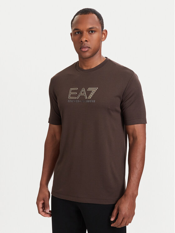 EA7 Emporio Armani EA7 Emporio Armani Camiseta 7M002239 AF13739 U6027 Marrón Regular Fit