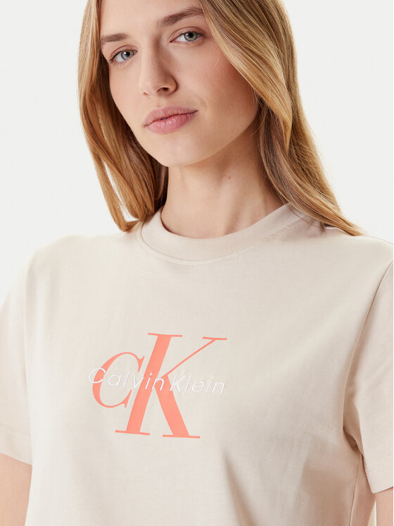Calvin Klein Jeans Calvin Klein Jeans T-shirt Hero Classic LV047B865G Beige Regular Fit