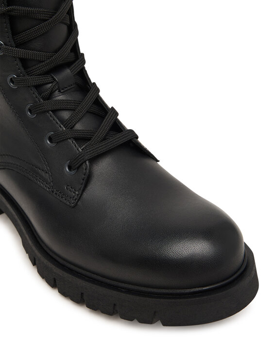 Tommy Jeans Bakancs Tommy Jeans Tjw Cleated Lace Up Boots EN0EN03104 Fekete