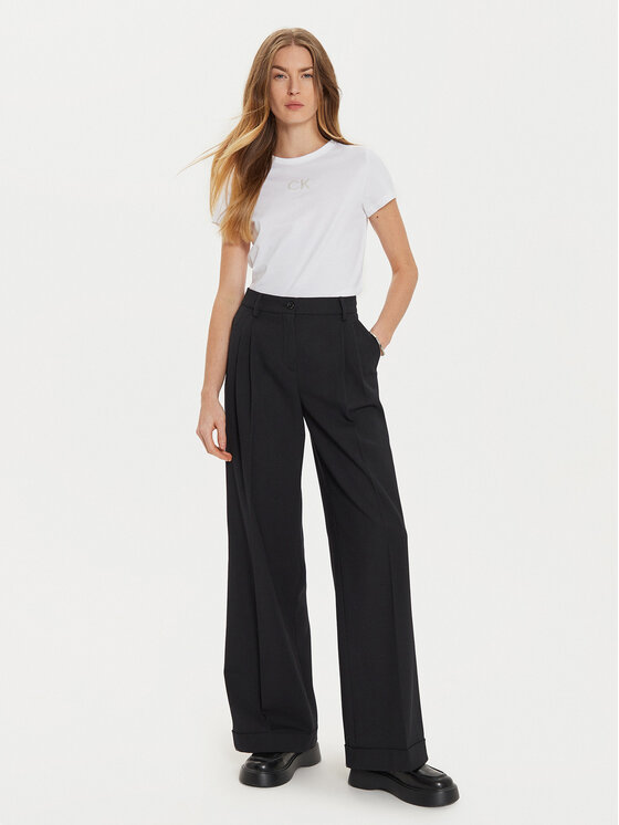 Calvin Klein Calvin Klein Marškinėliai K20K207974 Balta Regular Fit