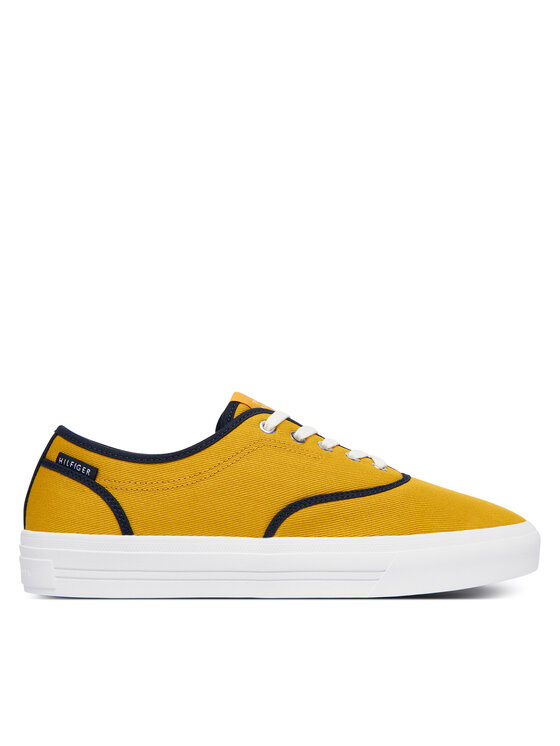 Tommy Hilfiger Tenisky Tommy Hilfiger Th Vulc Cup Long Lace Canvas FM0FM05874 Žltá