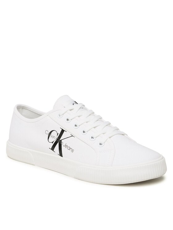 Calvin Klein Jeans Tenisenes Calvin Klein Jeans Essential Vulcanized 1 YM0YM00306 Balts