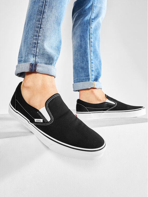 Vans Tenis superge Vans Classic Slip-On VN-0EYEBLK Črna