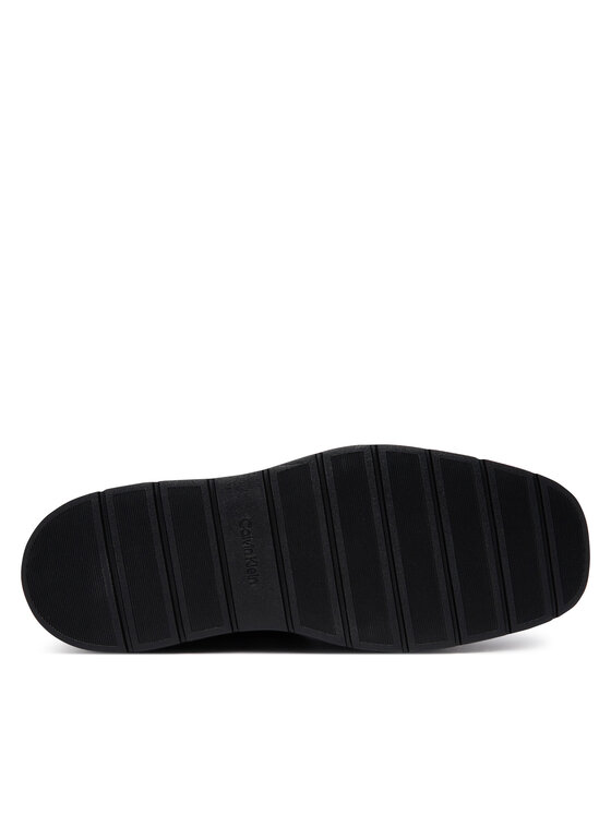 Calvin Klein Kotníková obuv Calvin Klein Flatf Lace Up Apr Cut Boot HW0HW03273 Černá