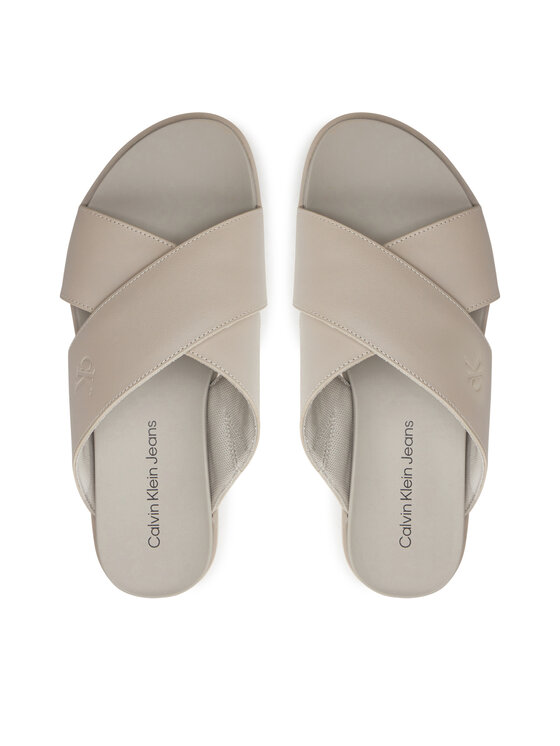 Calvin Klein Jeans Chanclas Calvin Klein Jeans Flatform Cross Mg Uc YW0YW01349 Beis