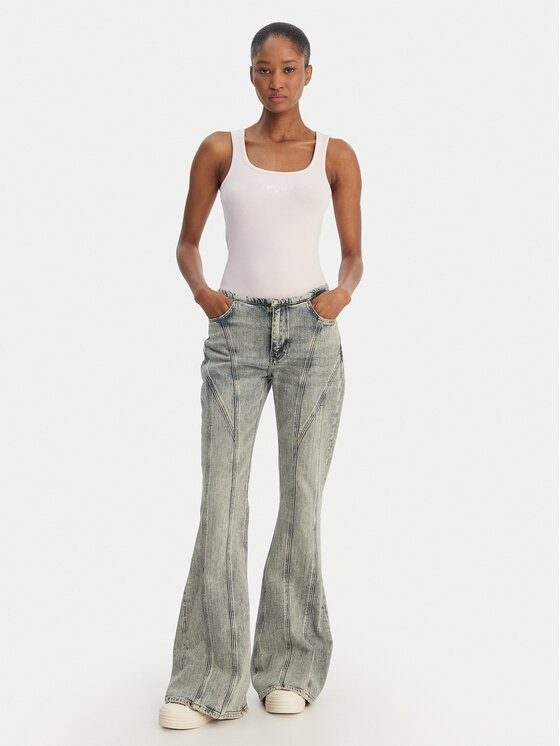 Guess Jeans Guess Jeans Топ W6GPZ2 KA0H1 Рожевий Slim Fit