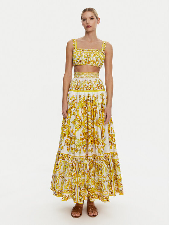Dolce&Gabbana Dolce&Gabbana Топ F755PT HH5EA Жовтий Regular Fit