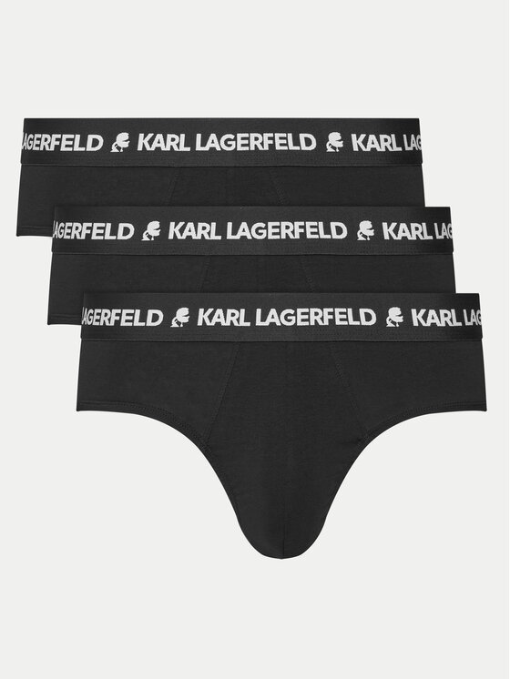 KARL LAGERFELD KARL LAGERFELD Komplet spodnjih hlač slip﻿ A1M47152 Črna
