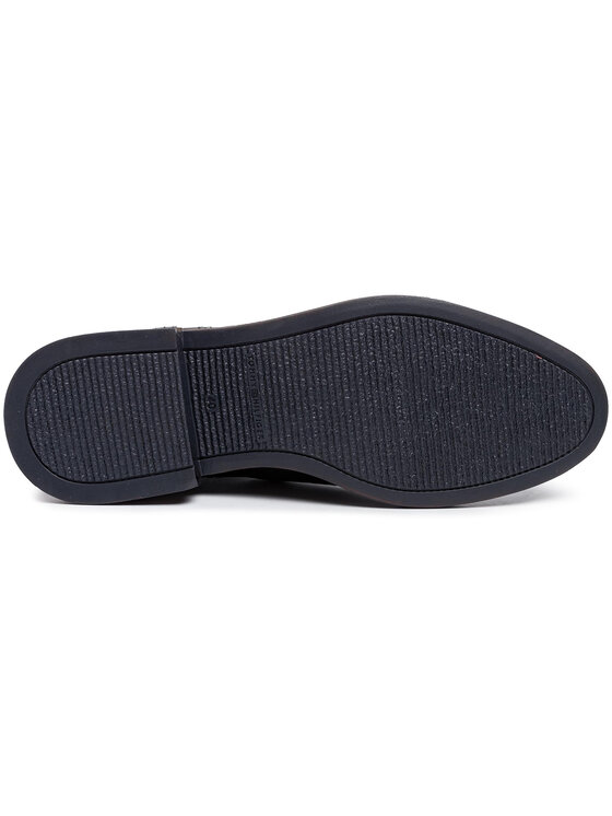 Tommy Hilfiger Členková obuv s elastickým prvkom Tommy Hilfiger Elevated Leather Mix Chelsea FM0FM02424 Čierna