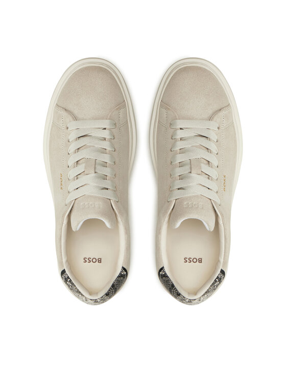 BOSS Sneakersy BOSS Amber Tenn 50536263 Écru