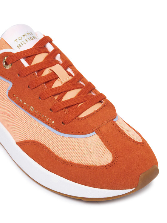 Tommy Hilfiger Sportcipők Tommy Hilfiger Th Retro Runner Mix FW0FW09410 Narancssárga