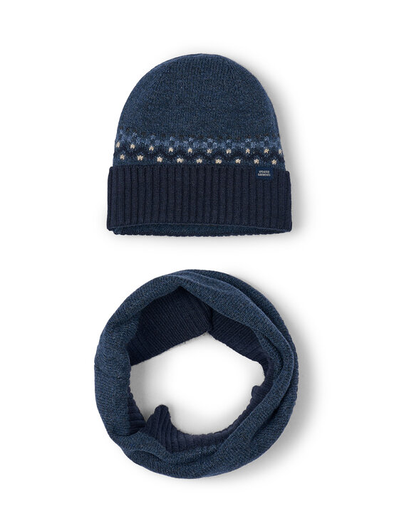 Mayoral Cepures un kakla šalles komplekts Mayoral 10069 Tumši zils