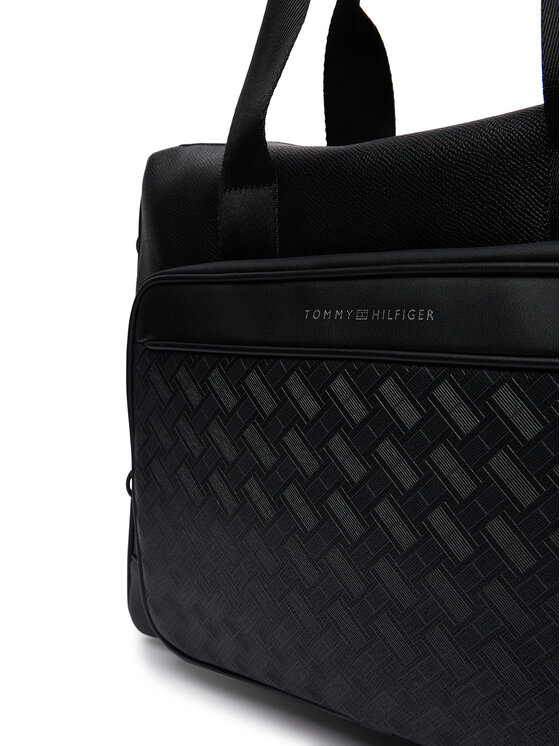 Tommy Hilfiger Τσάντα για laptop Tommy Hilfiger Th Modern Monogram Computer Bag AM0AM14729 Μαύρο