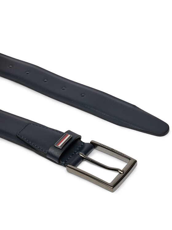 Tommy Hilfiger Pasek Męski Tommy Hilfiger Business 3.5 AM0AM12062 Granatowy