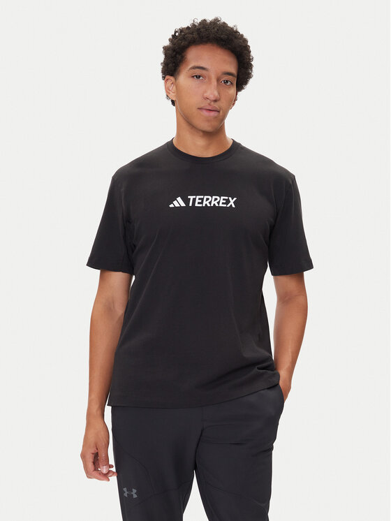 adidas adidas Футболка Terrex Classic Logo JF9143 Чорний Regular Fit