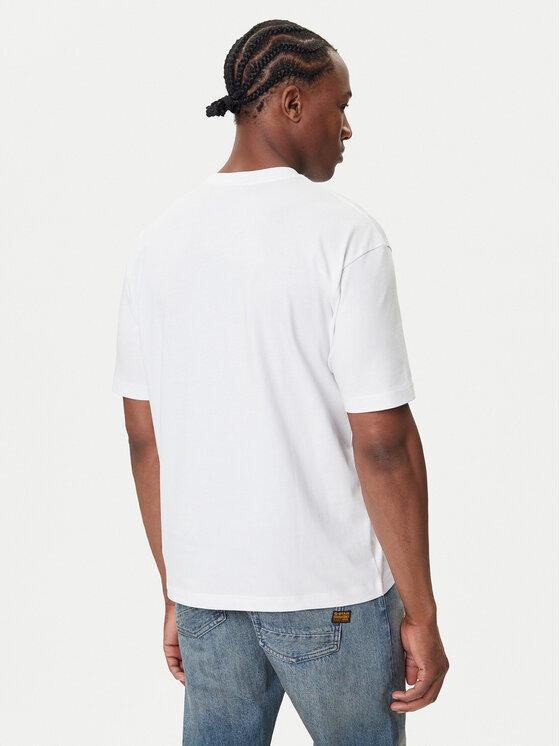 BOSS BOSS Camiseta Te_Wagon 50546958 Blanco Relaxed Fit