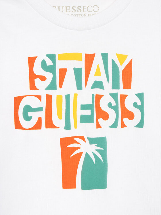 Guess Guess Футболка N5GI15 K8HM4 Білий Regular Fit