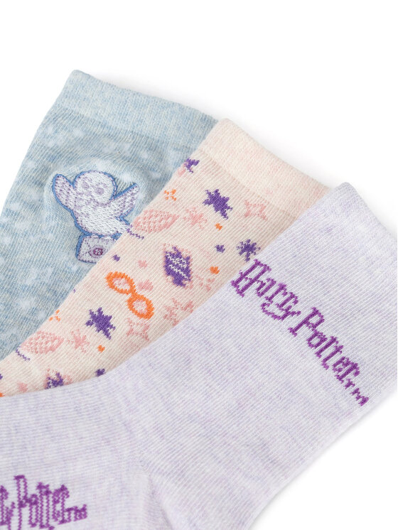 Harry Potter Hosszú zoknik Harry Potter ACCCS-AW24-225WBHP (3-pack) Rózsaszín