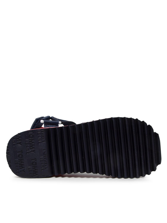 Tommy Jeans Sandały Tommy Jeans Flatform Eva Sandal EN0EN01839 Granatowy