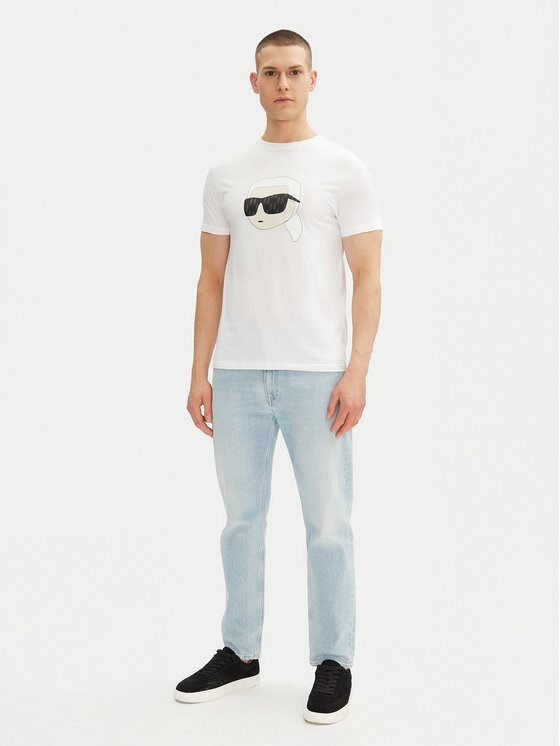 KARL LAGERFELD KARL LAGERFELD Majica 755073 552251 Bela Regular Fit