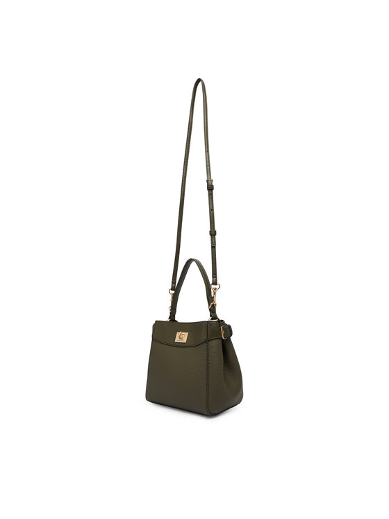 Calvin Klein Geantă Calvin Klein Mix Media Crossbody LV04F3885G Verde închis