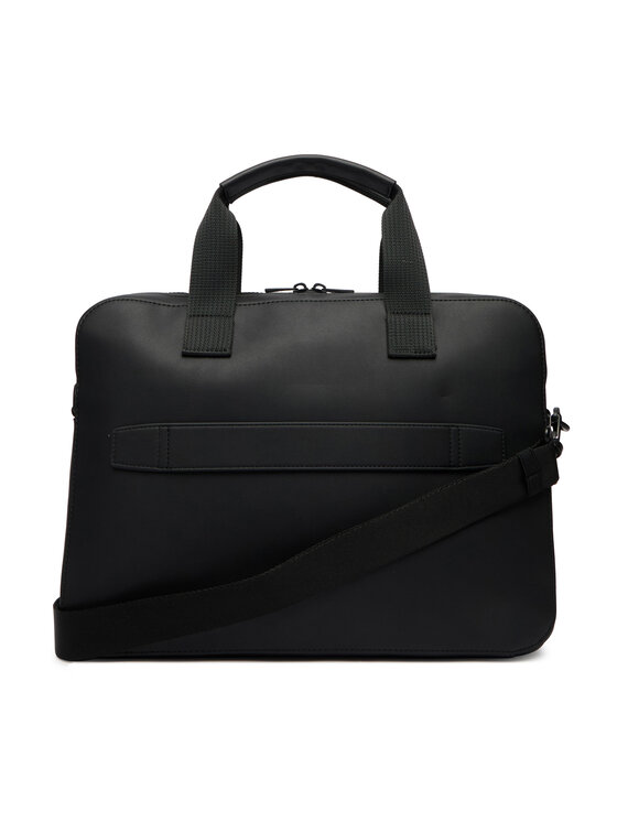 Tommy Hilfiger Torba za prenosnik Tommy Hilfiger Th Foundation Computer Bag AM0AM14158 Črna
