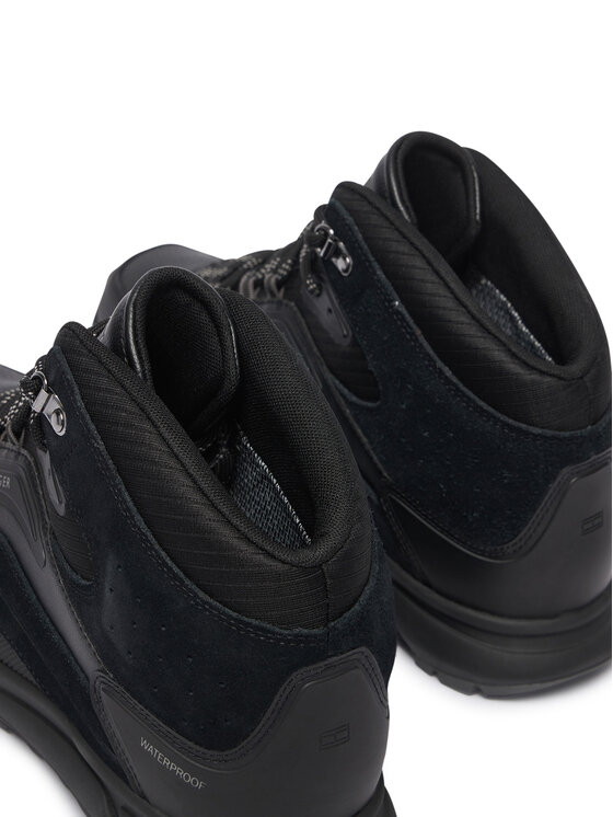 Tommy Hilfiger Trappers Tommy Hilfiger Hilfiger Wp Mix Chukka Runner FM0FM06022 Negru