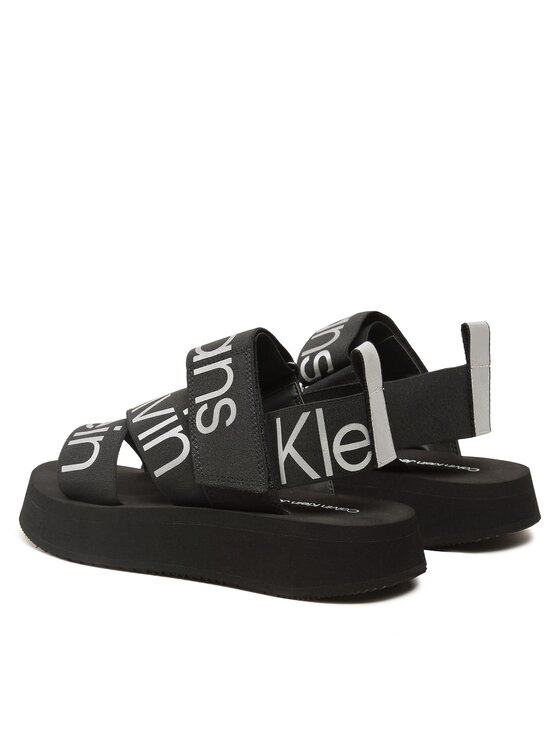 Calvin Klein Jeans Σανδάλια Calvin Klein Jeans Prefersato Sandal Webb YW0YW01071 Μαύρο
