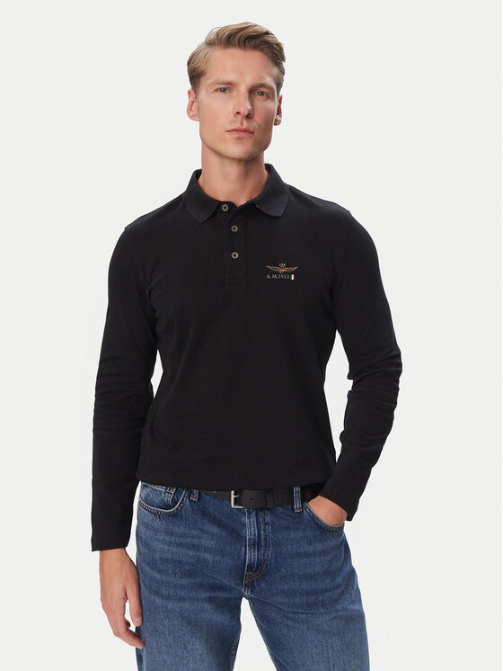 Aeronautica Militare Aeronautica Militare Polo 262PO1947UJ00703 Negro Regular Fit