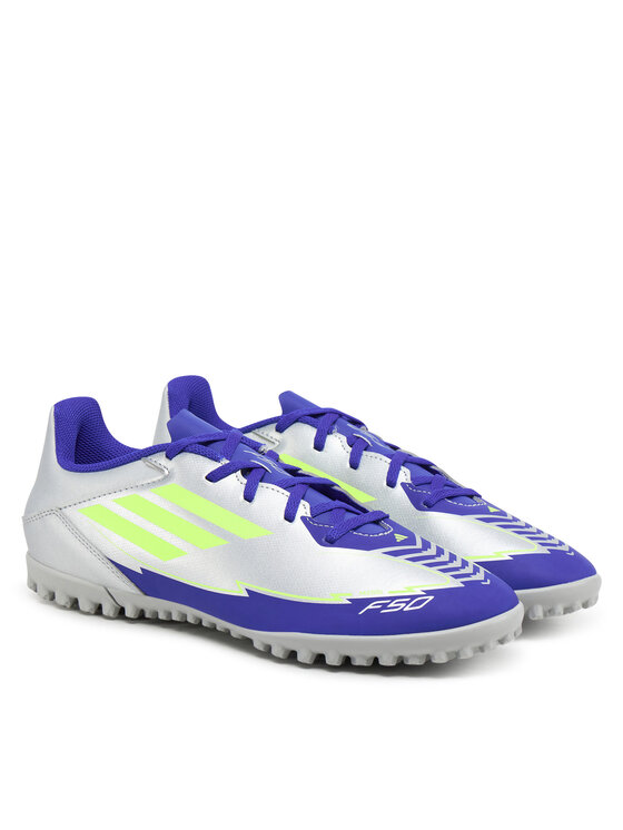 adidas Futbalové topánky adidas F50 Club Messi Turf IH0917 Sivá