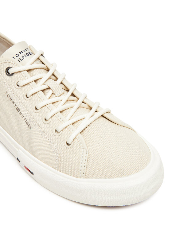 Tommy Hilfiger Tenisky Tommy Hilfiger Hi Vulc Street Canvas FM0FM05515 Béžová