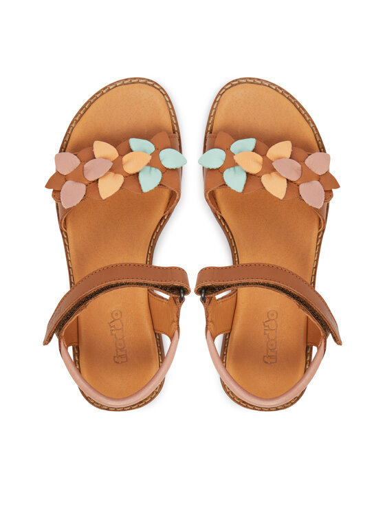 Froddo Босоніжки Froddo Lorine Flowers G3150251-41 S Коричневий